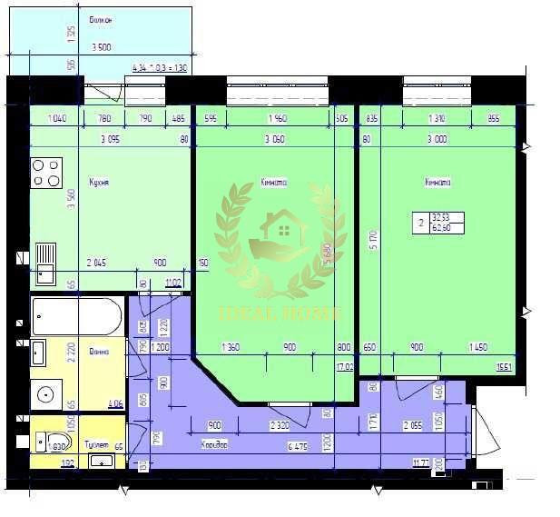 Продаж Квартира 2-кімнатна, 5/11 поверх на Европейская ул., 6Б  - фото 12