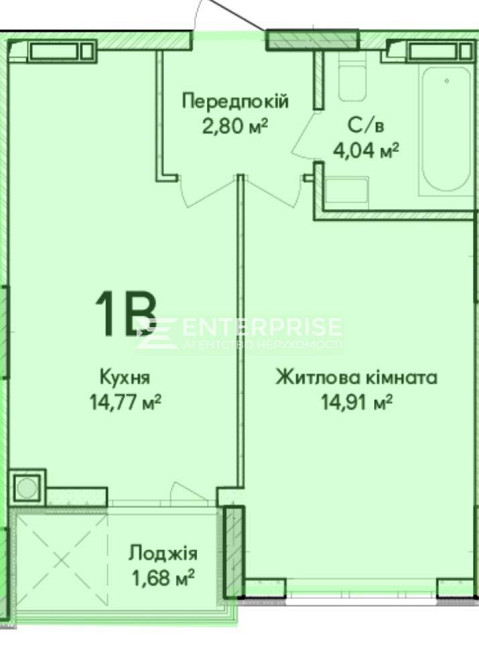 Продаж 1к Квартира 41 кв.м  Irpin - photo 2