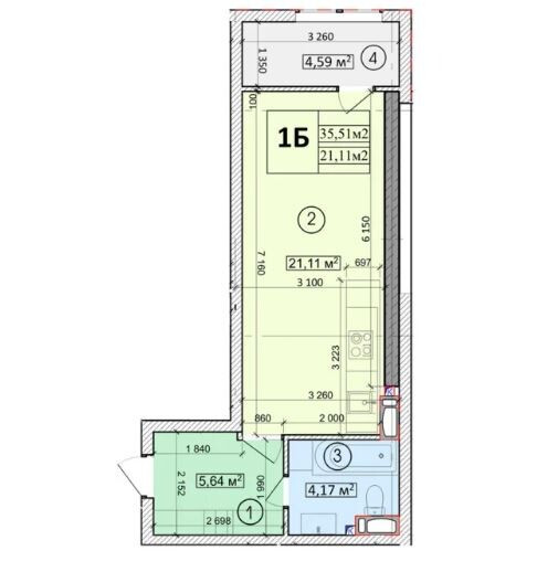 Продаж Квартира 1-кімнатна, 23/25 поверх на улица Глубочицкая, д.73 Киев - изображение 8