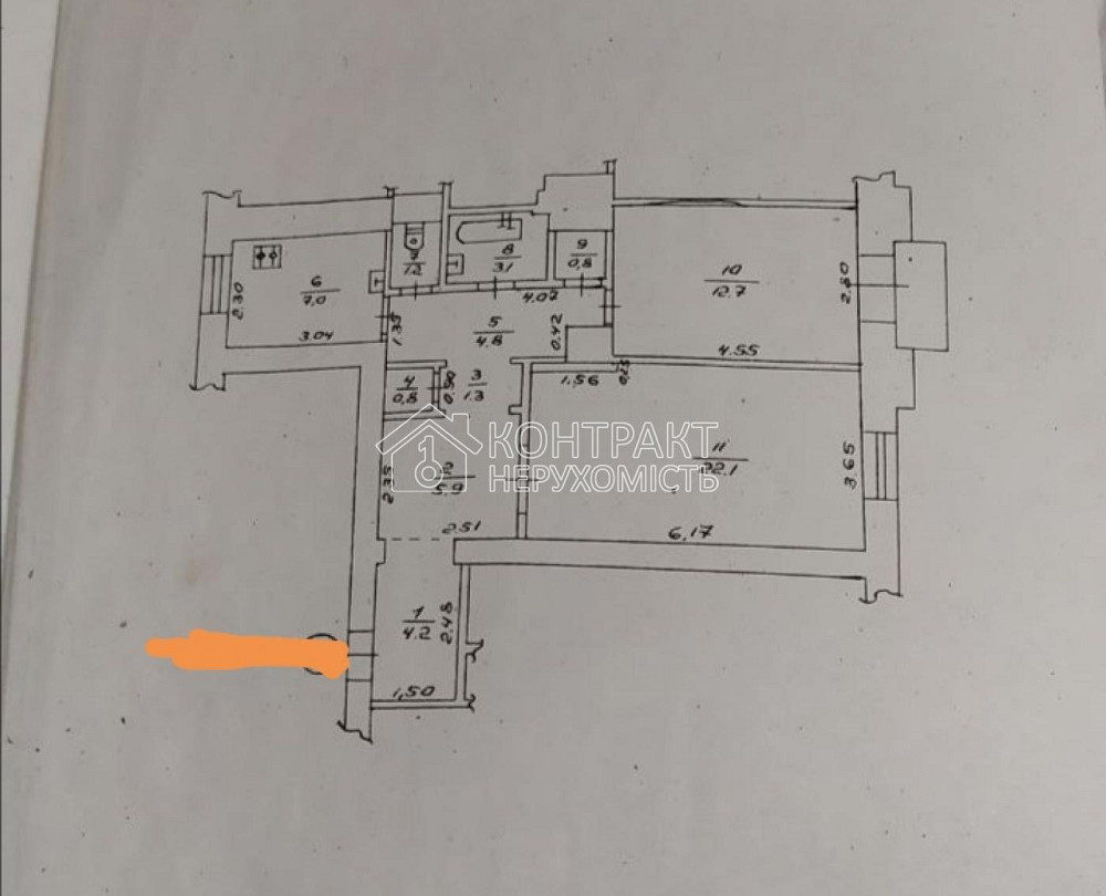 Продаж Квартира 2-кімнатна, 5/7 поверх на вул. Героїв Харкова Харків - фото 8