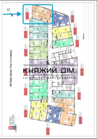 Продаж 1 кімнатної квартири в Дарницькому районі ЖК Берег Дніпра Код: 21146156 Київ