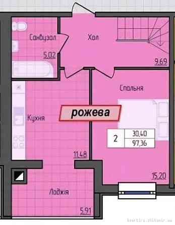 Продаж Квартира 3-кімнатна, 9/10 поверх на Домбровського Житомир