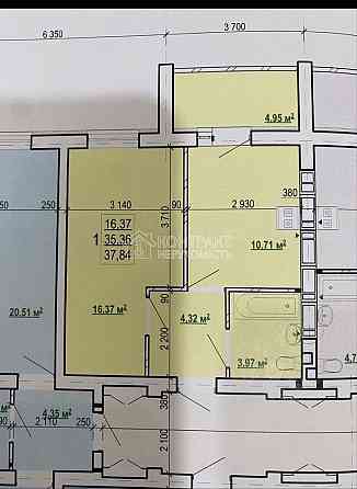 Продаж Квартира 1-кімнатна, 3/9 поверх на вул. Барабашова Харьков