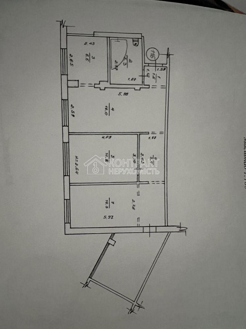 Продаж Квартира 3-кімнатна, 2/9 поверх на вул. Ахсарова Kharkiv - photo 17