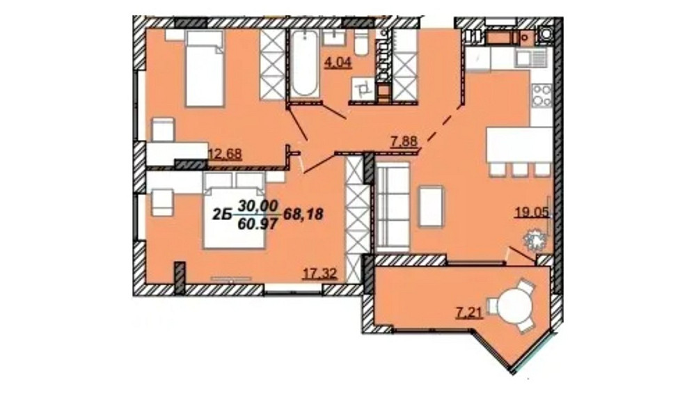 Продаж Квартира 2-кімнатна, 5/8 поверх на вул. Дубенська Kremenets' - photo 14