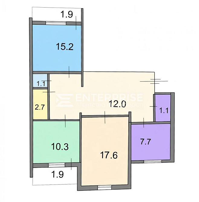 Продаж Квартира 3-кімнатна, 2/10 поверх на вул. Кошица Александра Kiev - photo 15