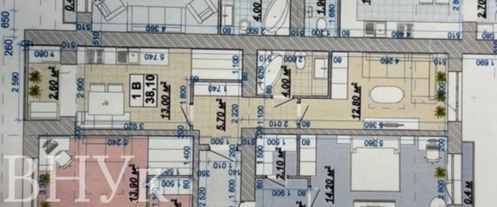 Продаж Квартира 1-кімнатна, 14/14 поверх на вул. Княгинин Івано-Франківськ - фото 7