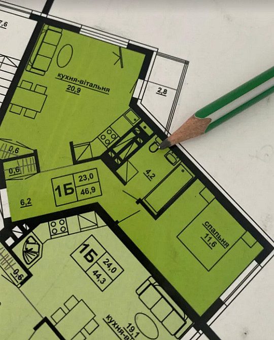 Продаж 1к квартири 47 кв. м на Підволочиське шосе Тернопіль - фото 9