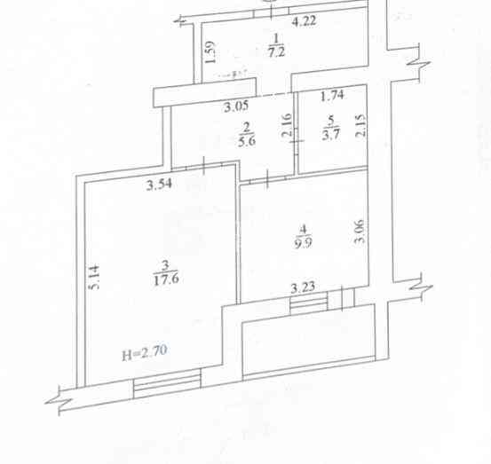 Продаж Квартира 1-кімнатна, 1/16 поверх на вул. Перемоги Харьков