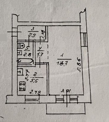 Продаж Квартира 1-кімнатна, 4/5 поверх на Академика Филатова улица Одесса - изображение 1