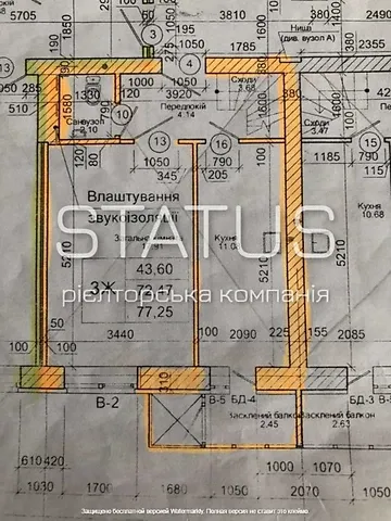 Продаж 2к Квартира 77.25 кв.м Миру вулиця 32 Полтава - фото 9