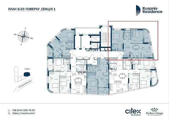 Продаж Квартира 2-кімнатна, 14/25 поверх на Євгенія Сверстюка вул., д. 54 Київ