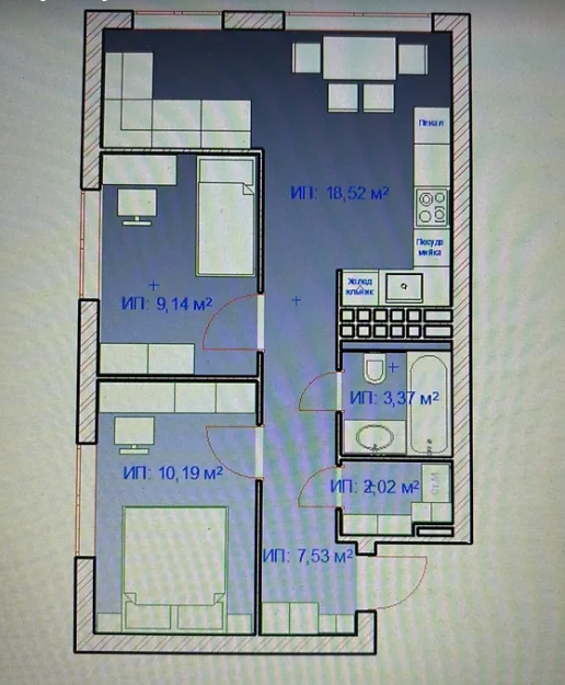 Продаж Квартира 2-кімнатна, 2/10 поверх Тернопіль - фото 14