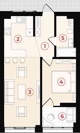 Продаж Квартира 2-кімнатна, 14/16 поверх на Південний б-р Івано-Франківськ