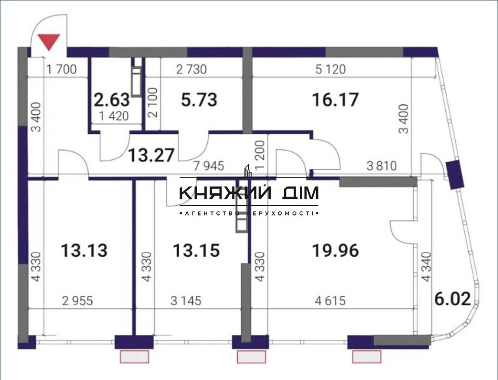 Продаж Квартира 3-кімнатна, 22/26 поверх на Причальная ул. Київ - фото 4