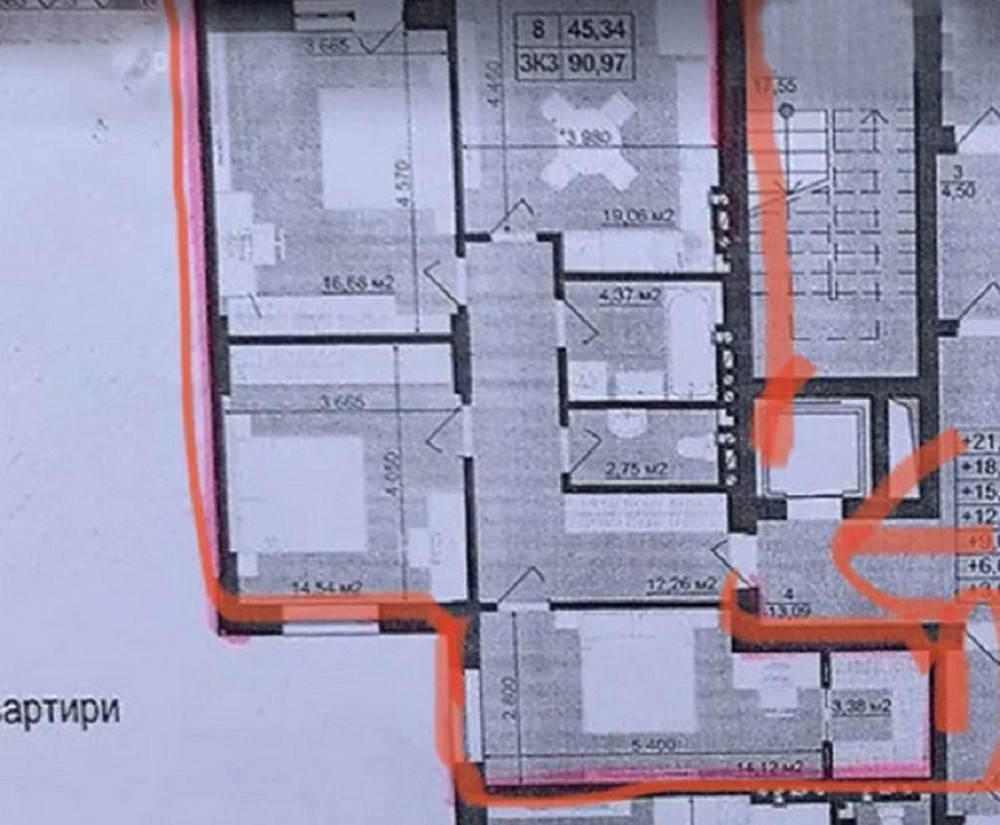 Продаж 3к квартири 91 кв. м на вул. Євгена Коновальця Тернопіль - фото 11