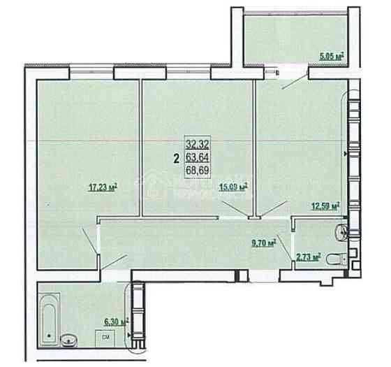 Продаж Квартира 2-кімнатна, 4/9 поверх на вул. Перемоги Харьков