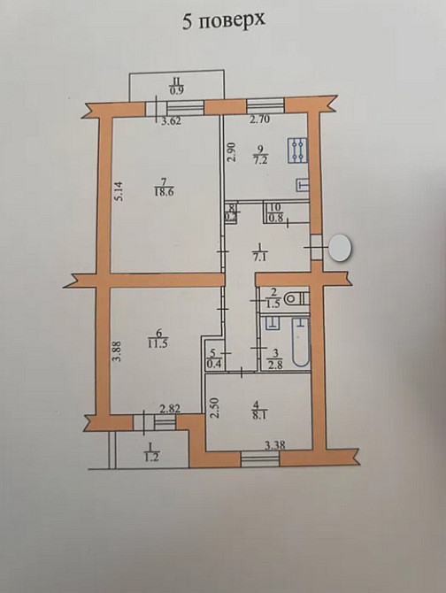 Продаж 3к квартири, 68 кв.м, р-н Східний Тернопіль - фото 1