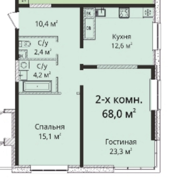 2-комнатная квартира у моря в Аркадии Odessa - photo 3