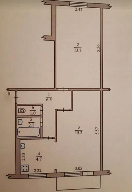 Продаж Квартира 2-кімнатна, 4/5 поверх на вул. Партизанська Житомир - фото 1