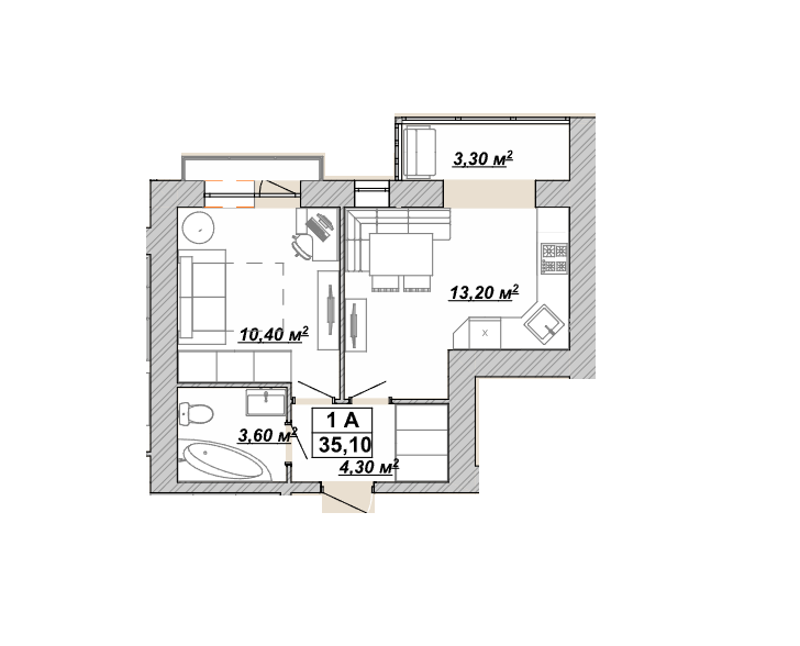 Продаж Квартира 1-кімнатна, 12/14 поверх Івано-Франківськ - фото 4