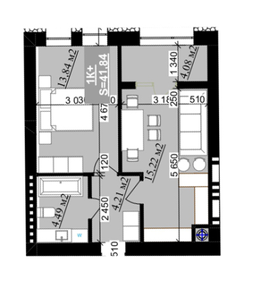 Продаж Квартира 1-кімнатна на вул. Приозерна Івано-Франківськ