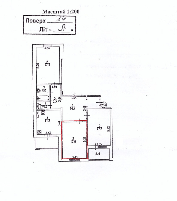 Продаж Квартира 3-кімнатна, 14/22 поверх на Олени Пчілки вул., 2б Киев - изображение 16
