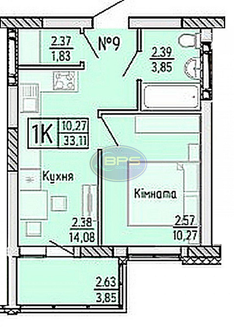 Продаж 1к квартири 33.3 кв. м Одеса - фото 7