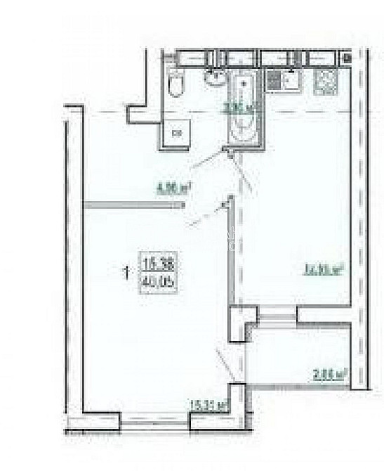 Продаж Квартира 1-кімнатна, 2/16 поверх на вул. Борткевича Харків - фото 1
