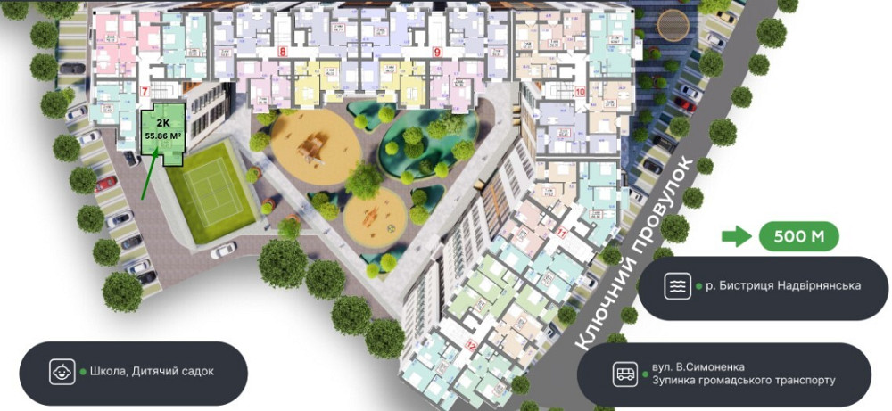 Продаж Квартира 2-кімнатна, 7/10 поверх Івано-Франківськ - фото 3