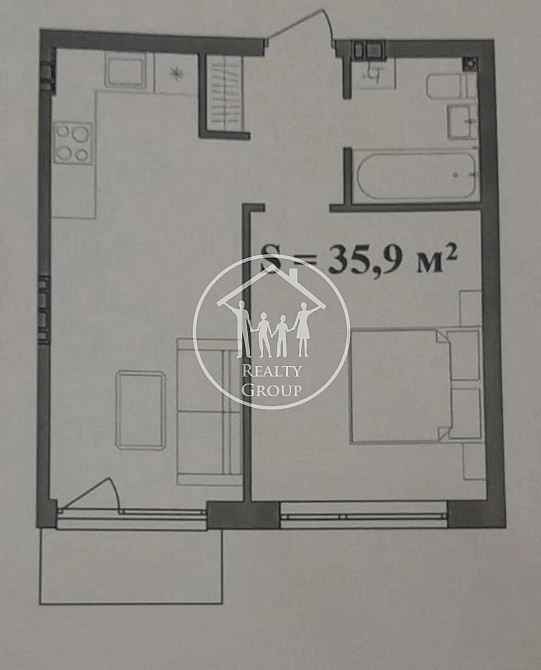 Продаж 1к Квартира 36 кв.м Брюховичі / Широка вул., 22 Львов - изображение 5