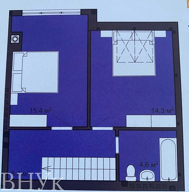 Продаж Квартира 2-кімнатна, 4/4 поверх на Мазепи Чернівці - фото 7