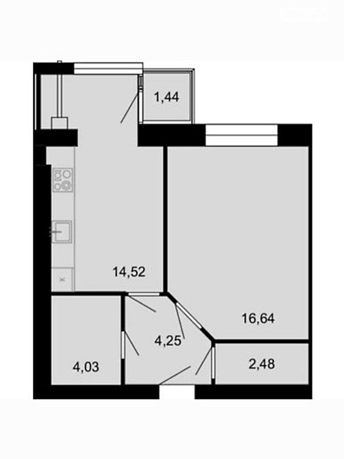 Продаж Квартира 1-кімнатна, 7/10 поверх на Немирівське Шосе Вінниця - фото 2