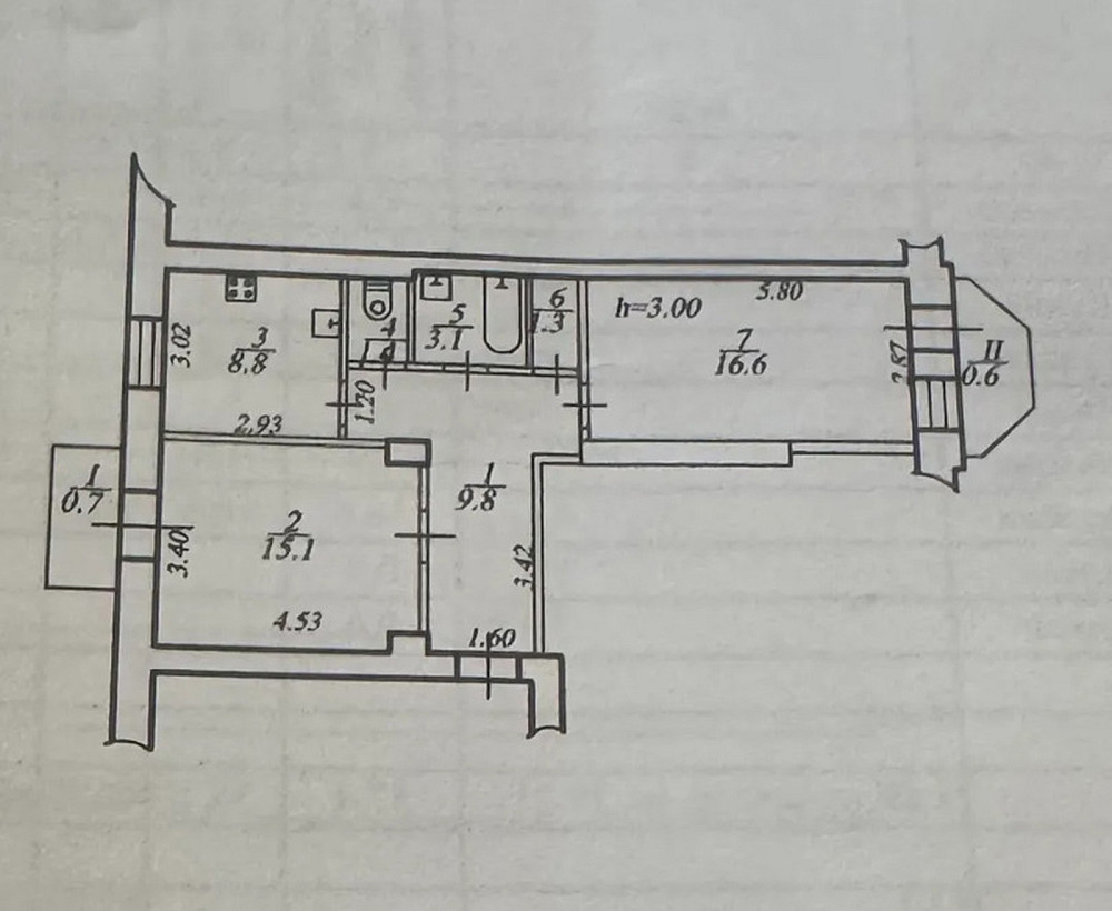 Продаж Квартира 2-кімнатна, 5/5 поверх на пр. Яворницкого, 26 Дніпро - фото 12