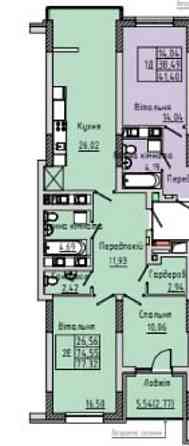 Продаж Квартира 2-кімнатна, 11/12 поверх на вул. Левинського І. Івано-Франківськ