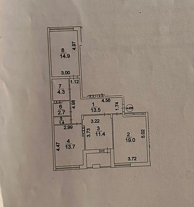 Продаж Квартира 3-кімнатна, 4/6 поверх на Регенераторна, 4 Киев - изображение 10