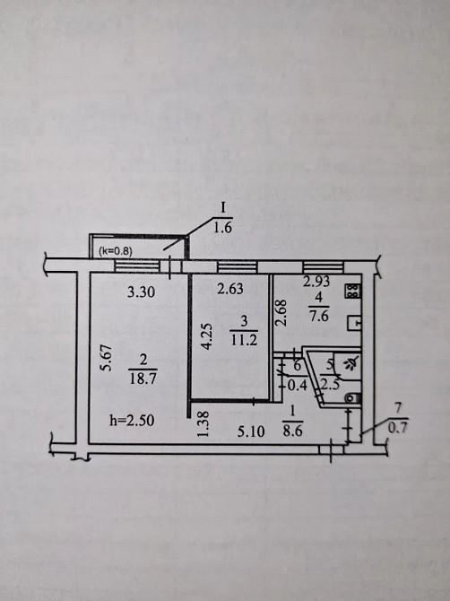 Продаж Квартира 2-кімнатна, 5/9 поверх на Коробова Дніпро - фото 8