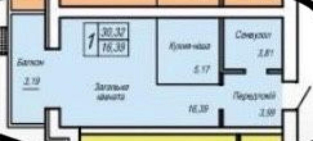 Продаж Квартира 1-кімнатна, 8/10 поверх на вул. Євгена Рихліка Житомир - фото 4