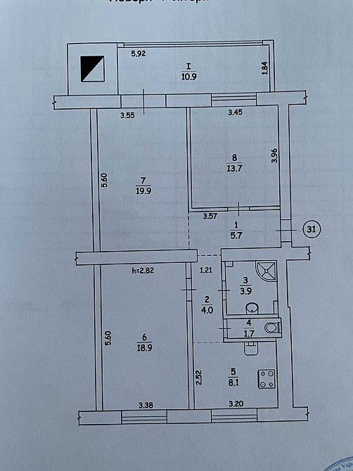 Продаж Квартира 3-кімнатна, 1/5 поверх на Ґарета Джонса вул., д. 6 Київ - фото 10