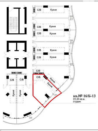 Продаж 1к квартири 31.33 кв. м Одеса - фото 7