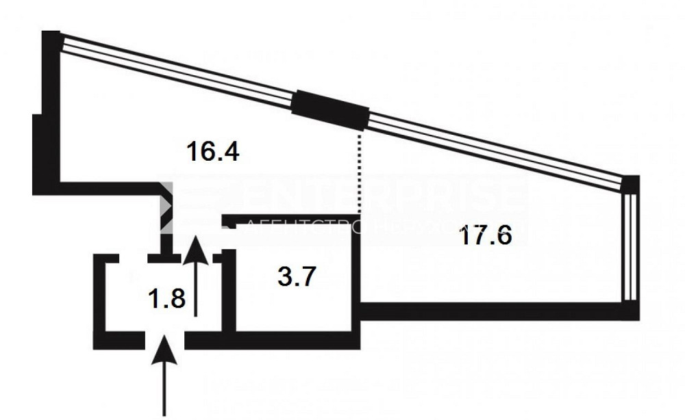Продаж 1к квартири 39.5 кв. м Київ - фото 2