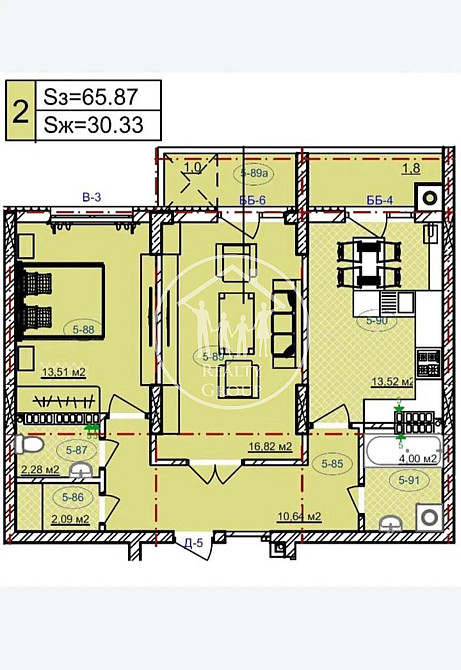 Продаж Квартира 2-кімнатна, 6/10 поверх на Угорська, 14є Львов - изображение 14