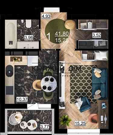 Отличная полноценная 1к. квартира в ЖК Місто Квітів,(4 очередь) . Код объекта : 21123992 Київ