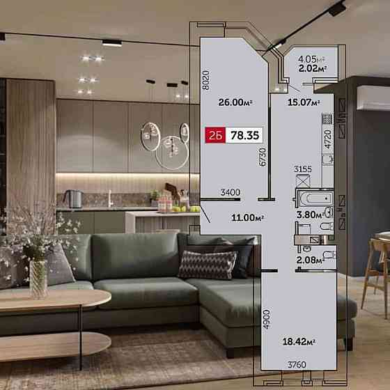 Продаж Квартира 2-кімнатна, 5/11 поверх на вул. Захисників України Житомир