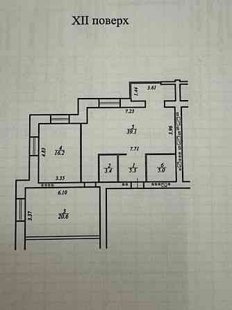 Продаж Квартира 3-кімнатна, 12/12 поверх на Запорізьке шосе, 28 Дніпро