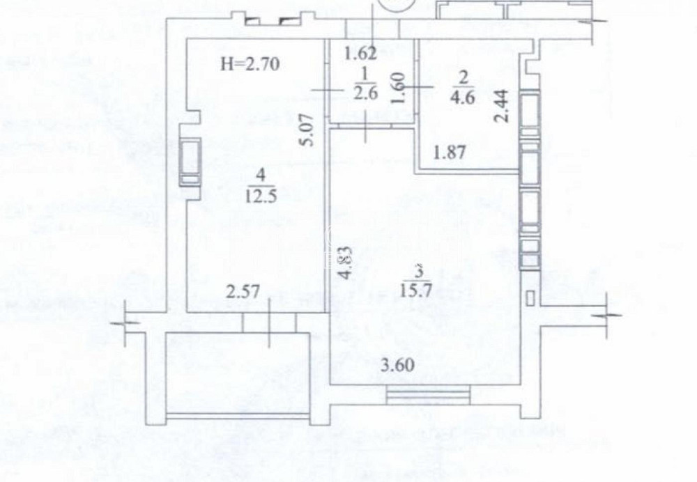 Продаж Квартира 1-кімнатна, 4/9 поверх на вул. Борткевича Харків - фото 6