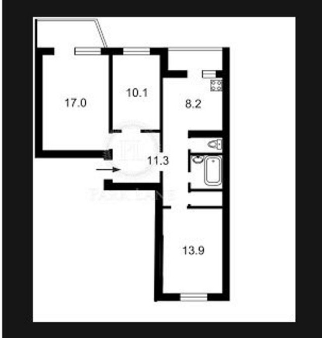 Оренда Квартира 3-кімнатна, 2/9 поверх на ул. Анны Ахматовой, 11 Київ - фото 4