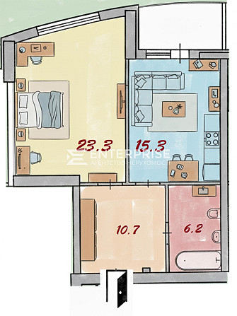Продаж 1к квартири 58 кв. м Київ - фото 3