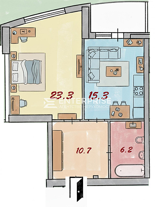 Продаж 1к квартири 58 кв. м Kiev - photo 3