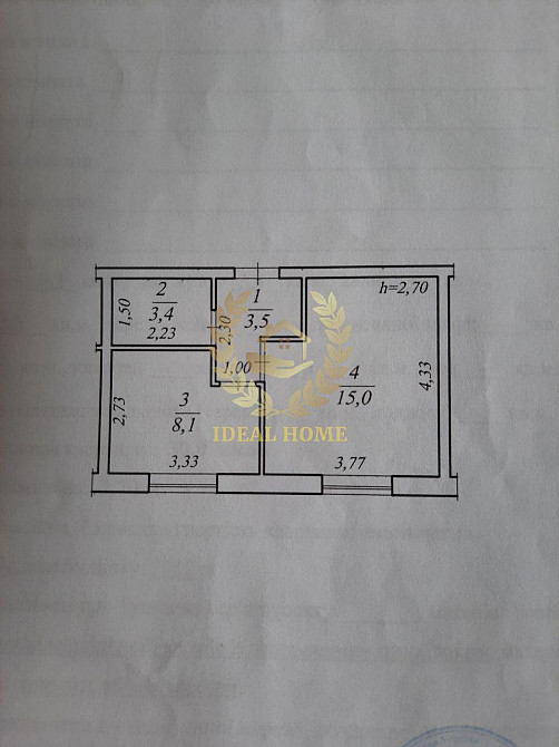Продаж Квартира 1-кімнатна, 2/2 поверх на Чубинского ул., 1  - фото 12